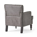 Fauteuil club capitonné Slate 28 avec clous de tapissier