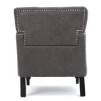 Fauteuil club capitonné Slate 28 avec clous de tapissier