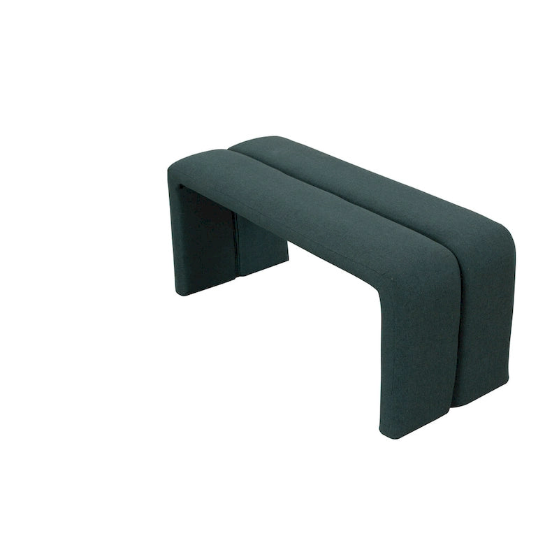 Ensemble ottoman de banc rembourré moderne comprenant quatre bancs