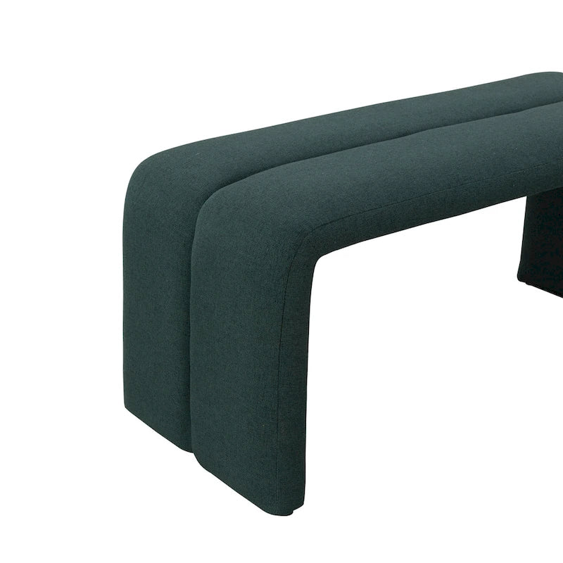 Ensemble ottoman de banc rembourré moderne comprenant quatre bancs