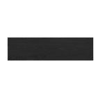 Console en rotin noir/naturel avec pieds ronds creux