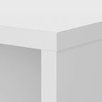 Retour de bureau 42 po de large | Blanc pur / Gris moderne / Érable anthracite | Configuration en L/U | Pour 1 personne