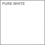 Retour de bureau 42 po de large | Blanc pur / Gris moderne / Érable anthracite | Configuration en L/U | Pour 1 personne