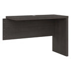 Retour de bureau 42 po de large | Blanc pur / Gris moderne / Érable anthracite | Configuration en L/U | Pour 1 personne