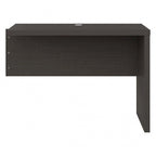 Retour de bureau 42 po de large | Blanc pur / Gris moderne / Érable anthracite | Configuration en L/U | Pour 1 personne