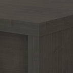 Retour de bureau 42 po de large | Blanc pur / Gris moderne / Érable anthracite | Configuration en L/U | Pour 1 personne
