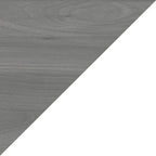 Retour de bureau 42 po de large | Blanc pur / Gris moderne / Érable anthracite | Configuration en L/U | Pour 1 personne