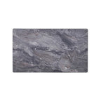 HomeRoots Table Basse en Bois Massif et Pierre 47 Gris et Noyer - 47" x 18" x 28"