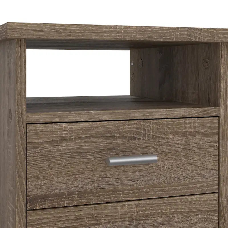Bureau 4 tiroirs avec étagère ouverte, multicolore, pour une personne