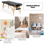 Costway Table de massage portable 84 L Lit de Spa facial réglable Tatouage