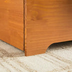 Lit plateforme de rangement Walker Edison Mid Century Modern en bois massif