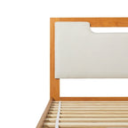 Lit plateforme de rangement Walker Edison Mid Century Modern en bois massif