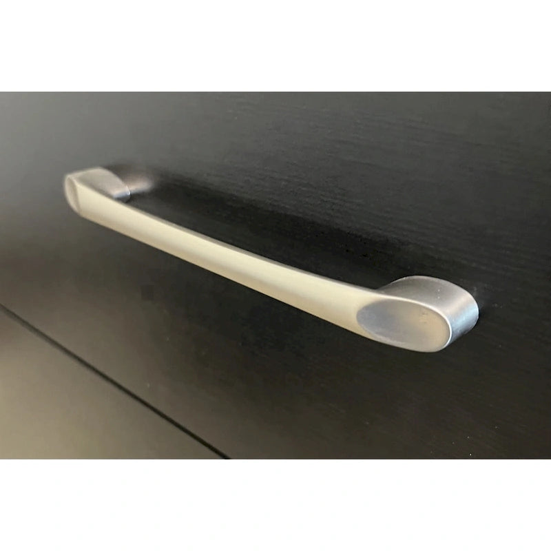 Commode verticale à 5 tiroirs, Chêne noueux / Blanc / Noir, Montage sans outils, Installation par 1 personne