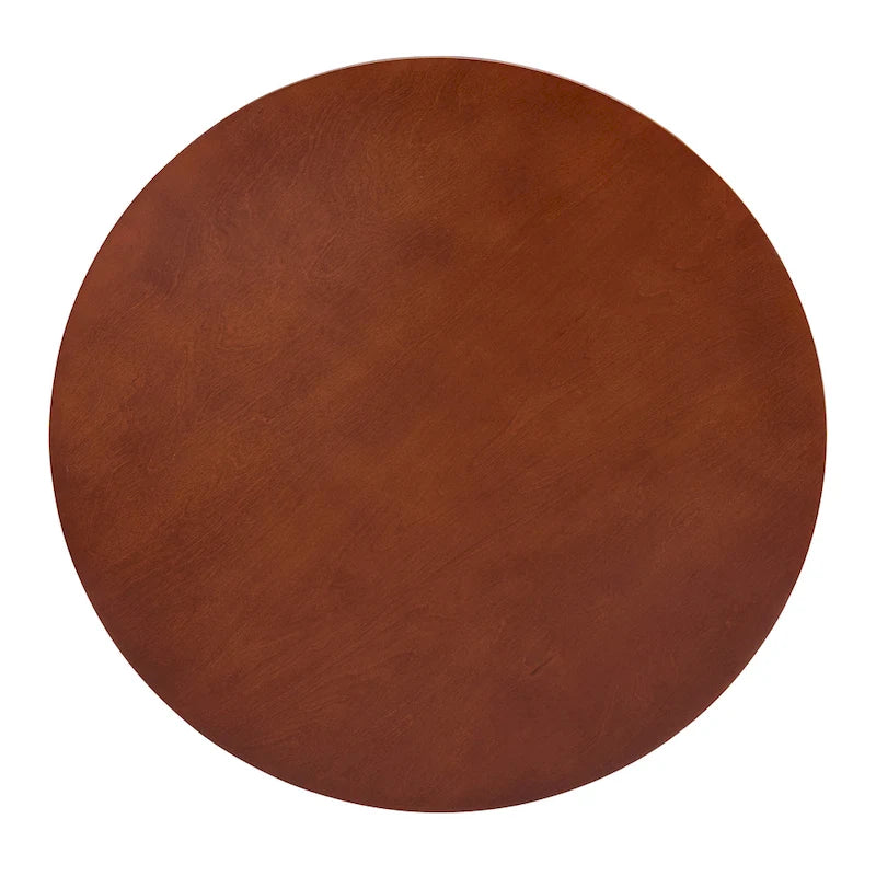 Table basse ronde beige/blanche avec étagère de rangement ouverte, 76x76x46 cm