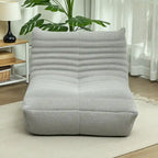 Fauteuil de sol en polaire marron "Teddy", 1 place