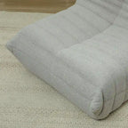 Fauteuil de sol en polaire marron "Teddy", 1 place