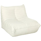 Fauteuil de sol en polaire marron "Teddy", 1 place
