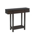Console en bois expresso avec tiroir et étagère