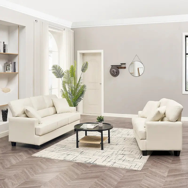 Ensemble Canapé et Fauteuil 2 Pièces en Similicuir de Morden Fort