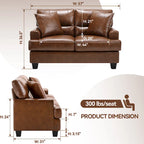Ensemble Canapé et Fauteuil 2 Pièces en Similicuir de Morden Fort