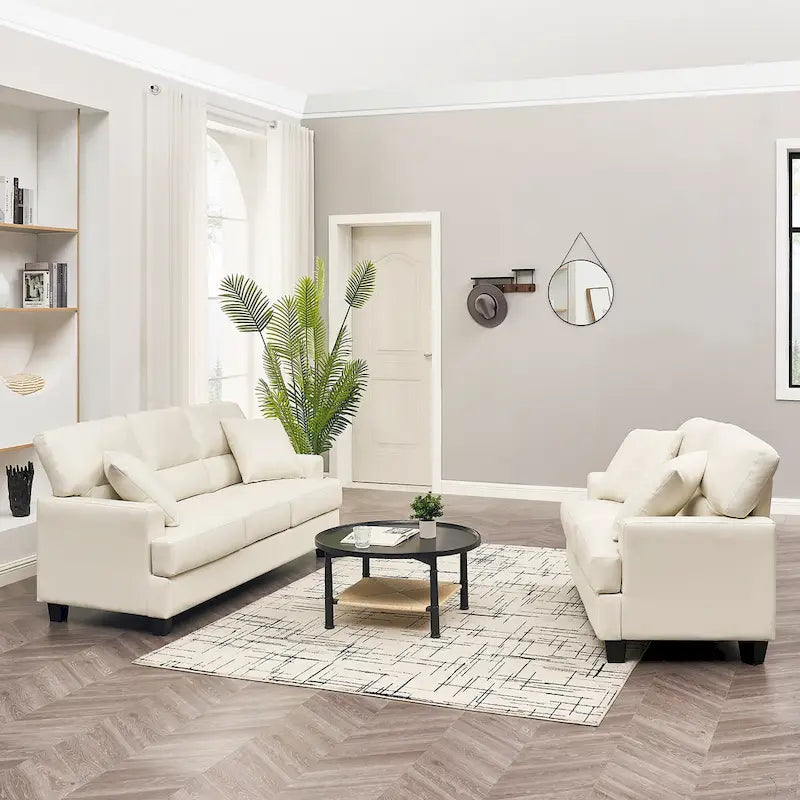Ensemble Canapé et Fauteuil 2 Pièces en Similicuir de Morden Fort