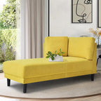 65 Linen Corner Chaise Lounge