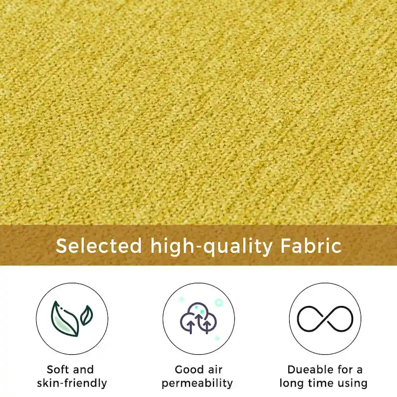 Chauffeuse d'angle en polyester bleu / gris / jaune, 1 à 2 places