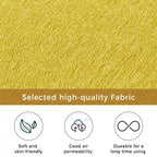 Chauffeuse d'angle en polyester bleu / gris / jaune, 1 à 2 places