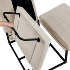 Chaise longue convertible 4-en-1 en velours côtelé blanc 36,61