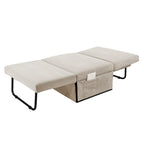Chaise longue convertible 4-en-1 en velours côtelé blanc 36,61