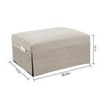 Chaise longue convertible 4-en-1 en velours côtelé blanc 36,61