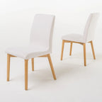 Chaises de salle à manger en tissu Orrin de style milieu de siècle (lot de 2) par Christopher Knight Home