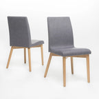 Chaises de salle à manger en tissu Orrin de style milieu de siècle (lot de 2) par Christopher Knight Home