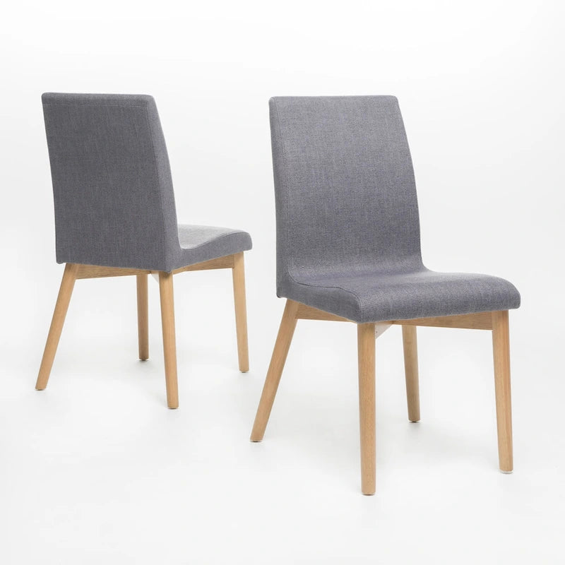Chaises de salle à manger en tissu Orrin de style milieu de siècle (lot de 2) par Christopher Knight Home