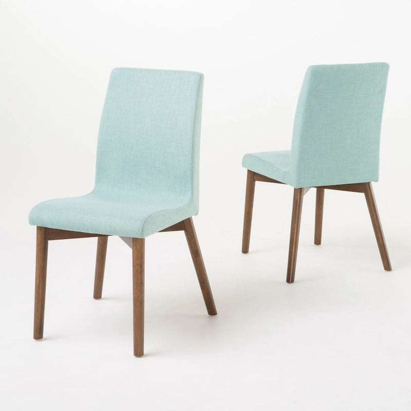 Chaises de salle à manger en tissu Orrin de style milieu de siècle (lot de 2) par Christopher Knight Home
