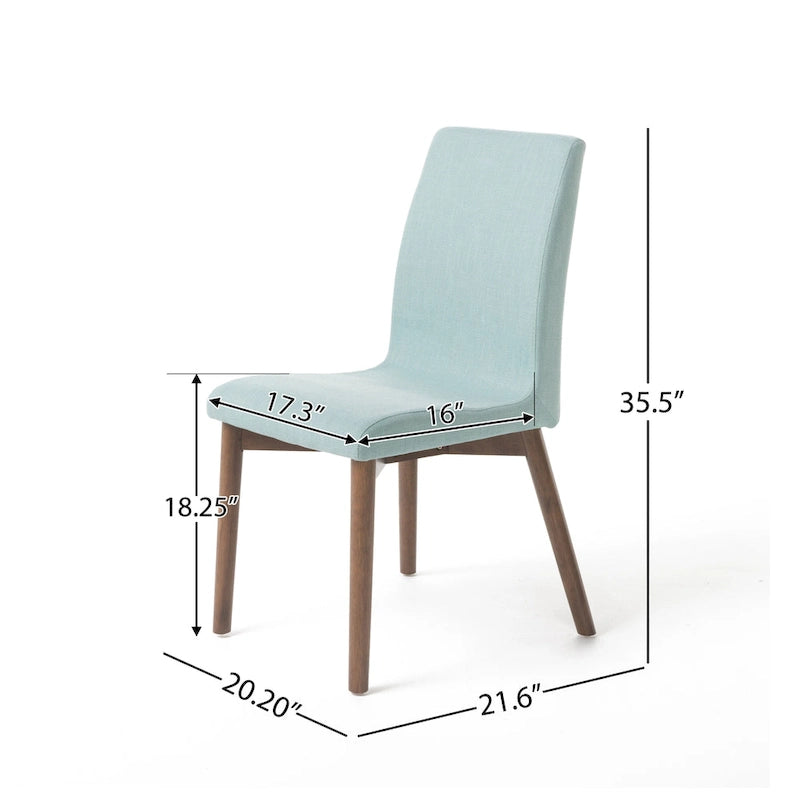 Chaises de salle à manger en tissu Orrin de style milieu de siècle (lot de 2) par Christopher Knight Home