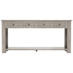 Console rustique Merax avec tiroirs de rangement et étagère inférieure