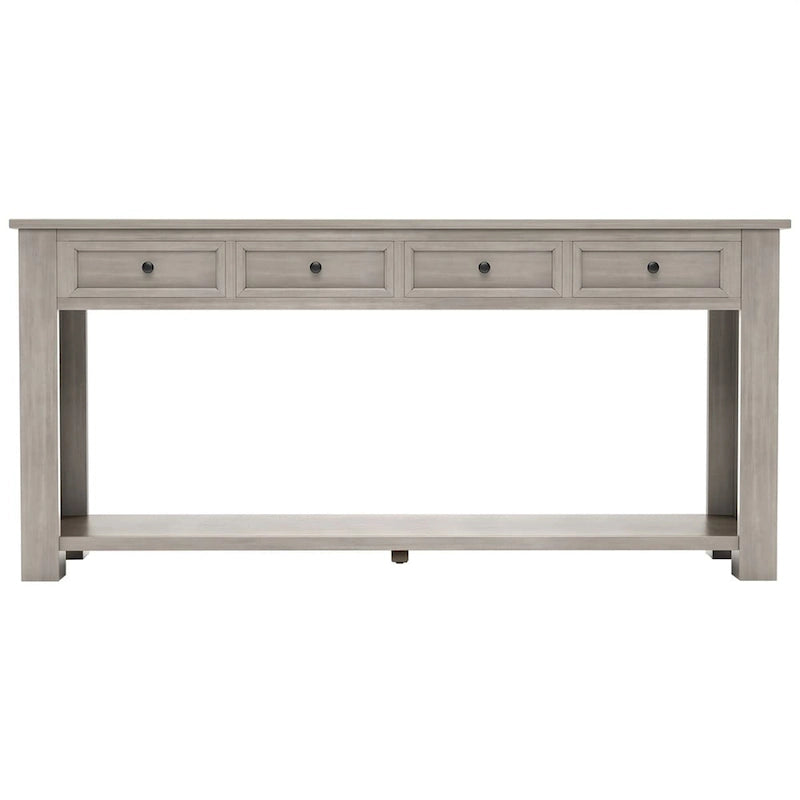 Console rustique Merax avec tiroirs de rangement et étagère inférieure
