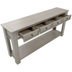 Console rustique Merax avec tiroirs de rangement et étagère inférieure