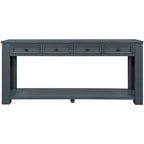 Console rustique Merax avec tiroirs de rangement et étagère inférieure