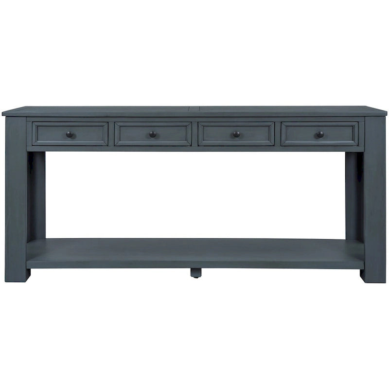 Console rustique Merax avec tiroirs de rangement et étagère inférieure