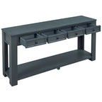 Console rustique Merax avec tiroirs de rangement et étagère inférieure
