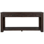 Console rustique Merax avec tiroirs de rangement et étagère inférieure