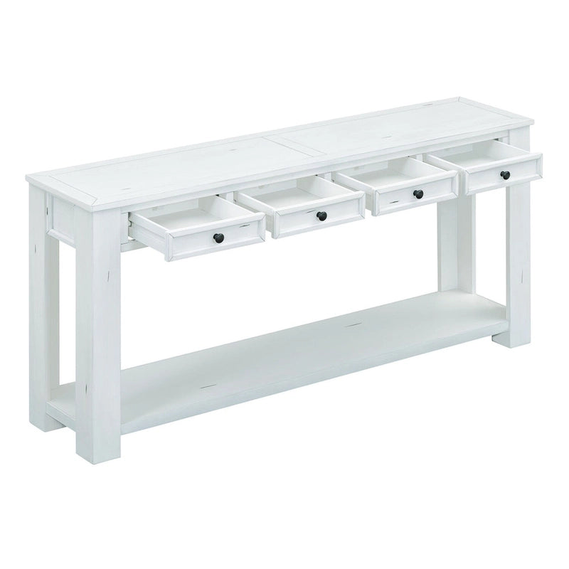 Console rustique Merax avec tiroirs de rangement et étagère inférieure