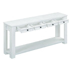Console rustique Merax avec tiroirs de rangement et étagère inférieure
