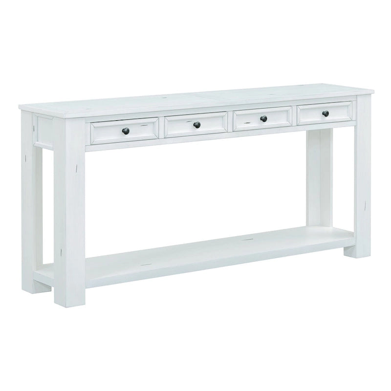 Console rustique Merax avec tiroirs de rangement et étagère inférieure