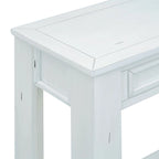 Console rustique Merax avec tiroirs de rangement et étagère inférieure