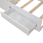 Lit de repos double gris/blanc/expresso avec lit gigogne, 2 couchages