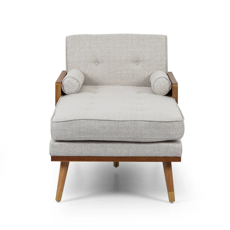 Fortas - Chaise longue moderne du milieu du siècle par Christopher Knight Home - 32,00 L x 63,75 P x 33,50 H