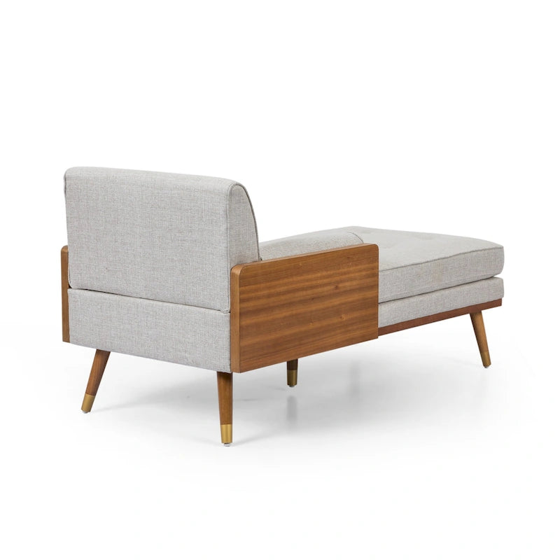 Fortas - Chaise longue moderne du milieu du siècle par Christopher Knight Home - 32,00 L x 63,75 P x 33,50 H